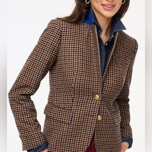 New J.Crew Houndstooth Schoolboy Blazer 14